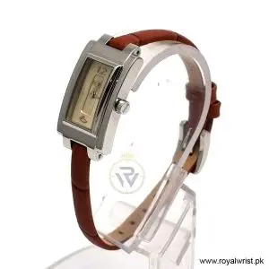 Alternative view of Hugo Boss Women’s Quartz Brown Leather Strap Beige Dial 18mm Watch 1502096/1 (Like New)