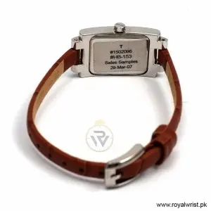Hugo Boss Women’s Quartz Brown Leather Strap Beige Dial 18mm Watch 1502096/1 (Like New) - Image 4