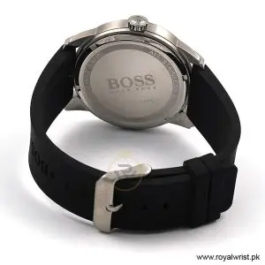 Hugo Boss Men's Principle Quartz Black Silicone Strap Silver Dial 41mm Watch 1514114/1 (Like New) - Image 3