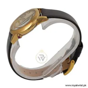 Alternative view of Elle Women’s Quartz Dark Brown Leather Strap Mother Of Pearl Dial 40mm Watch EL20049S04N/3 (Like New)