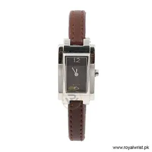 Hugo Boss Women’s Quartz Brown Leather Strap Brown Dial 18mm Watch 1502097/1 (Like New)