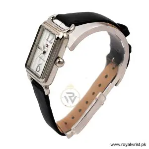 Alternative view of Tommy Hilfiger Women’s Quartz Black Leather Strap White Dial 22mm Watch 1780888/3 (Like New)