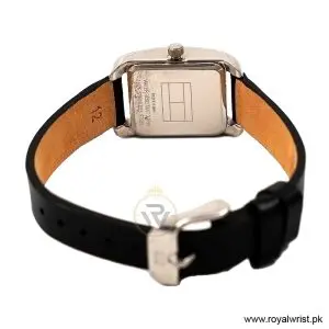 Tommy Hilfiger Women’s Quartz Black Leather Strap Silver Dial 20mm Watch 1780679/2 (Like New) - Image 3