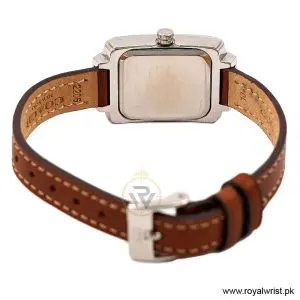 Tommy Hilfiger Women’s Quartz Brown Leather Strap White Dial 22mm Watch F80184/1 (Like New) - Image 4