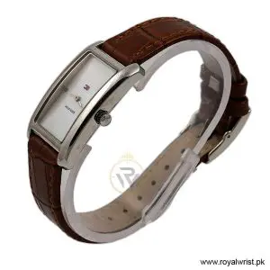 Alternative view of Tommy Hilfiger Women’s Quartz Brown Leather Strap White Mother Of Pearl Dial 22mm Watch 1780998/1 (Like New)