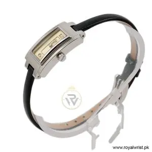 Alternative view of Hugo Boss Women’s Quartz Black Leather Strap Beige Dial 18mm Watch 1502096/3 (Like New)