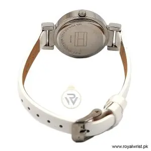 Tommy Hilfiger Women’s Quartz White Leather Strap White Dial 28mm Watch 1780720/1 (Like New) - Image 4