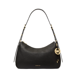 Michael Kors Nolita Medium Pebbled Leather Shoulder Bag For Women's – Luggage (Size: W:15.75" H:9.75" D:5") 30F5GY5M6L