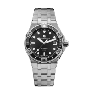 Maurice Lacroix AIKON Venturer Men's Automatic Black Dial Stainless Steel 38mm Watch AI6057-SSL22-330-1