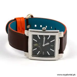 Elle Women’s Quartz Brown Leather Strap Black Dial 32mm Watch EL20027S02C/2 (Like New) - Image 3