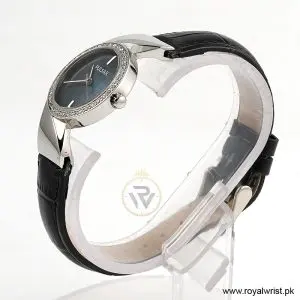 Alternative view of Pulsar by Seiko Women’s Quartz Black Leather Strap Black Mother Of Pearl Dial 30mm Watch PH8267X1 (Like New)