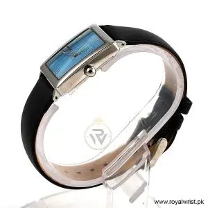 Alternative view of Elle Women’s Quartz Black Leather Strap Blue Mother Of Pearl Dial 26mm Watch EL20026S04C/1 (Like New)