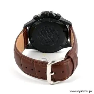 Emporio Armani Men’s Quartz Brown Leather Strap Black Dial 43mm Watch AR11363 (Like New) - Image 3
