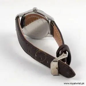 Michael Kors Women’s Quartz Brown Leather Strap White Dial 28mm Watch MKO1097/1 (Like New) - Image 4