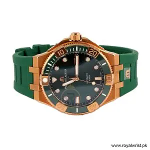 Maurice Lacroix AIKON Venturer Men's Automatic Green Silicone Strap Green Dial 43mm Watch AI6058-BRZ5B-630-M - Image 3