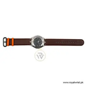 Elle Women’s Quartz Brown Leather Strap Black Dial 38mm Watch EL20135S11N (Like New) - Image 4