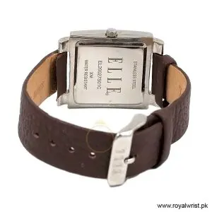 Alternative view of Elle Women’s Quartz Brown Leather Strap White Dial 32mm Watch EL20027S01C/1 (Like New)