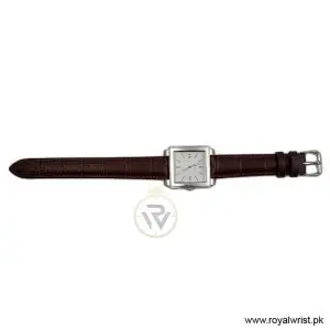 Elle Women’s Quartz Brown Leather Strap White Dial 32mm Watch EL20027S01C/2 (Like New) - Image 4
