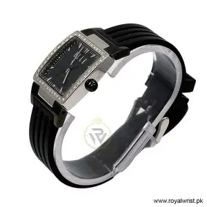 Alternative view of Elle Women’s Quartz Black Silicone Strap Black Dial 28mm Watch EL20052P02N (Like New)