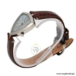 Alternative view of Elle Women's Quartz Brown Leather Strap Blue Mother of Pearl Dial 35mm Watch EL20017S02C (Like New)