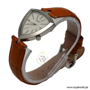 Alternative view of Elle Women's Quartz Camel Brown Leather Strap Mother of Pearl Dial 35mm Watch EL20017S04C (Like New)