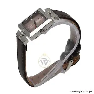 Alternative view of Elle Women’s Quartz Dark Brown Leather Strap Pink Dial 25mm Watch EL20028S03C/2 (Like New)