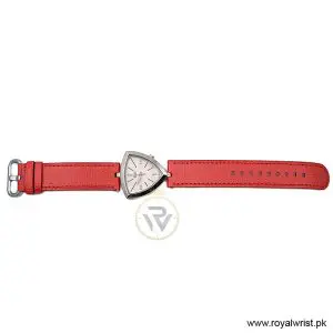 Elle Women's Quartz Red Leather Strap Pink Mother of Pearl Dial 35mm Watch EL20017S01C/2 (Like New) - Image 4