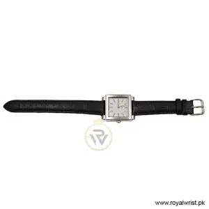 Elle Women’s Quartz Black Leather Strap White Dial 32mm Watch EL20027S01C (Like New) - Image 4