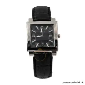 Elle Women’s Quartz Black Leather Strap Black Dial 32mm Watch EL20027S02C (Like New)