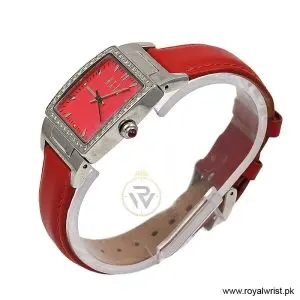 Alternative view of Elle Women’s Quartz Red Leather Strap Red Dial 23mm Watch EL20118P04N/2 (Like New)