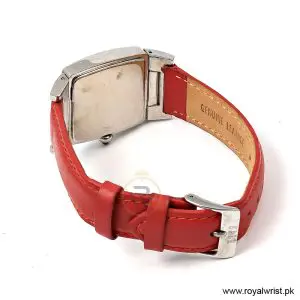 Elle Women’s Quartz Red Leather Strap Red Dial 23mm Watch EL20118P04N/2 (Like New) - Image 3