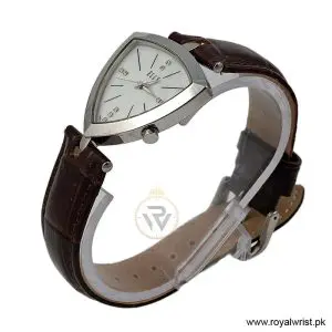 Alternative view of Elle Women's Quartz Brown Leather Strap Mother of Pearl Dial 35mm Watch EL20017S03C (Like New)