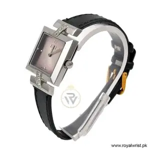 Alternative view of Elle Women’s Quartz Black Leather Strap Pink Dial 25mm Watch EL20028S02C/4 (Like New)
