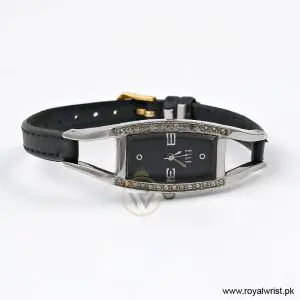 Elle Women's Quartz Black Leather Strap Black Dial 20mm Watch EL20001S02C/1 (Like New) - Image 4