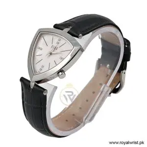 Alternative view of Elle Women's Quartz Black Leather Strap Pink Mother of Pearl Dial 35mm Watch EL20017S01C (Like New)