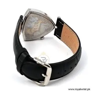 Elle Women's Quartz Black Leather Strap Pink Mother of Pearl Dial 35mm Watch EL20017S01C (Like New) - Image 3