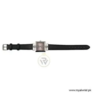 Elle Women’s Quartz Black Leather Strap Pink Dial 25mm Watch EL20028S05C/3 (Like New) - Image 4