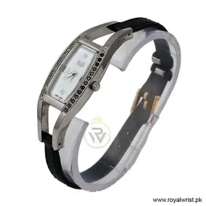Alternative view of Elle Women’s Quartz Black Leather Strap Mother Of Pearl Dial 20mm Watch EL20001S01C/2 (Like New)