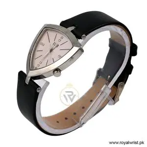 Alternative view of Elle Women's Quartz Black Leather Strap Pink Mother of Pearl Dial 35mm Watch EL20017S01C/1 (Like New)