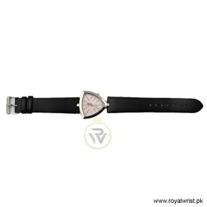 Elle Women's Quartz Black Leather Strap Pink Mother of Pearl Dial 35mm Watch EL20017S01C/1 (Like New) - Image 4