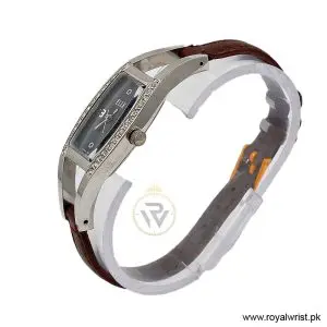 Alternative view of Elle Women's Quartz Brown Leather Strap Black Dial 20mm Watch EL20001S02C (Like New)