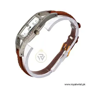 Alternative view of Elle Women's Quartz Camel Brown Leather Strap White Mother Of Pearl Dial 20mm Watch EL20001S01C/4 (Like New)