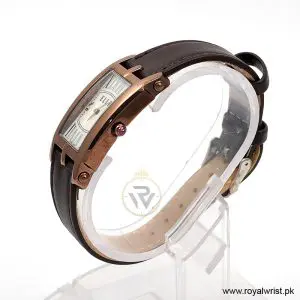 Alternative view of Elle Women’s Quartz Dark Brown Leather Strap Mother Of Pearl Dial 23mm Watch EL20051S04N/1 (Like New)