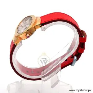 Alternative view of Elle Women’s Quartz Red Leather Strap Light Purple & Off-White Dial 40mm Watch EL20032S01N/2 (Like New)