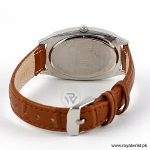 Elle Women’s Quartz Camel Brown Leather Strap Champagne Dial 28mm Watch EL20005S02C/1 (Like New) - Image 4