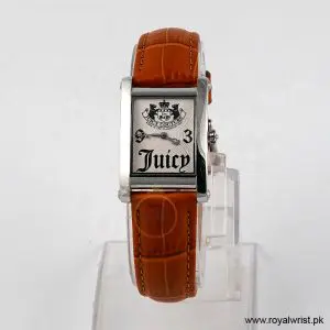 Juicy Couture Women’s Quartz Camel Brown Leather Strap White Dial 24mm Watch JC083142008/1 (Like New)