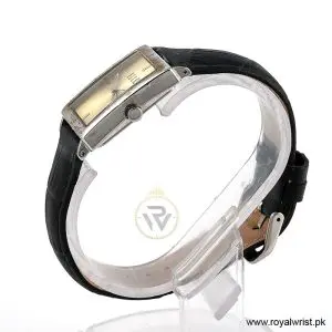 Alternative view of Elle Women’s Quartz Black Leather Strap Beige Dial 26mm Watch EL20026S02C/1 (Like New)