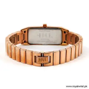 Elle Women’s Quartz Stainless Steel Rose Gold Dial 19mm Watch EL20086B03C (Like New) - Image 4