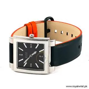 Elle Women’s Quartz Green Leather Strap Black Dial 32mm Watch EL20027S02C/1 (Like New) - Image 3