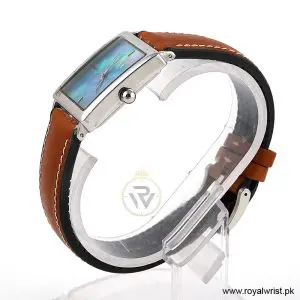 Alternative view of Elle Women’s Quartz Brown Leather Strap Blue Mother Of Pearl Dial 26mm Watch EL20026S04C (Like New)
